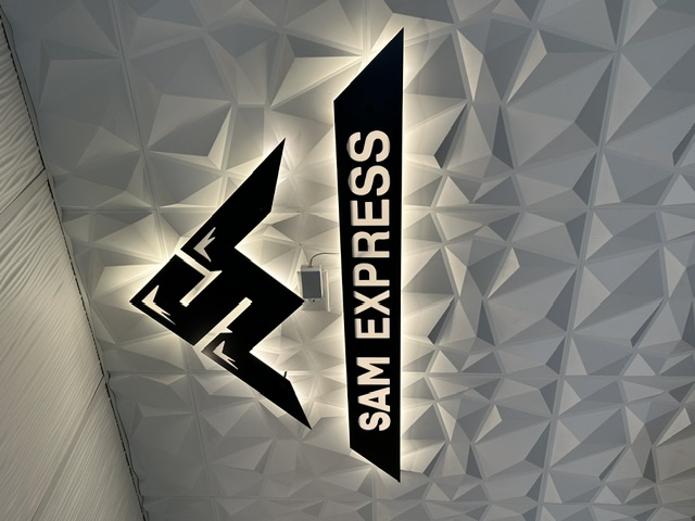 Sam Express — Interior Wall Logo