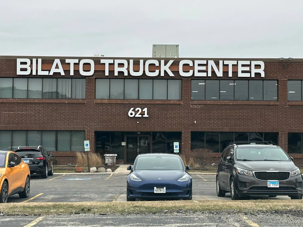 Bilato Truck Center — Building Sign