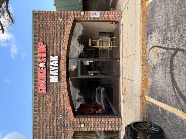 Smoke Shop Mayak — Finished Sign