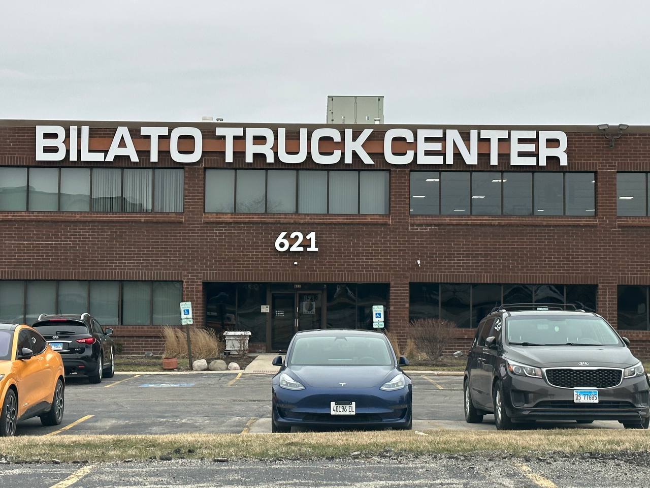 Bilato Truck Center — Building Sign