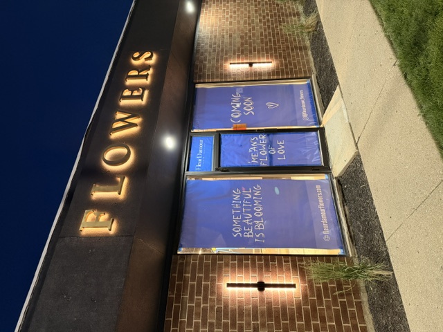 Flowers — Illuminated Window Display