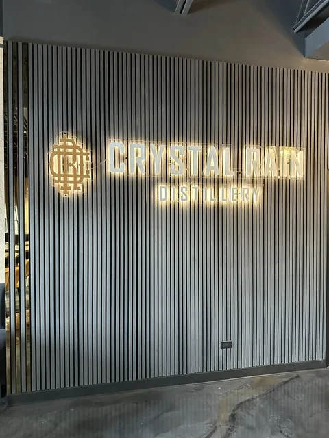 Crystal Bar — Gold Dimensional Letters