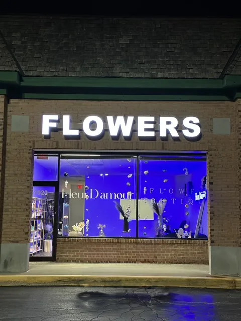 Fleur D'amour — Halo-Lit Channel Letters