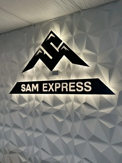 Sam Express — Interior Wall Logo