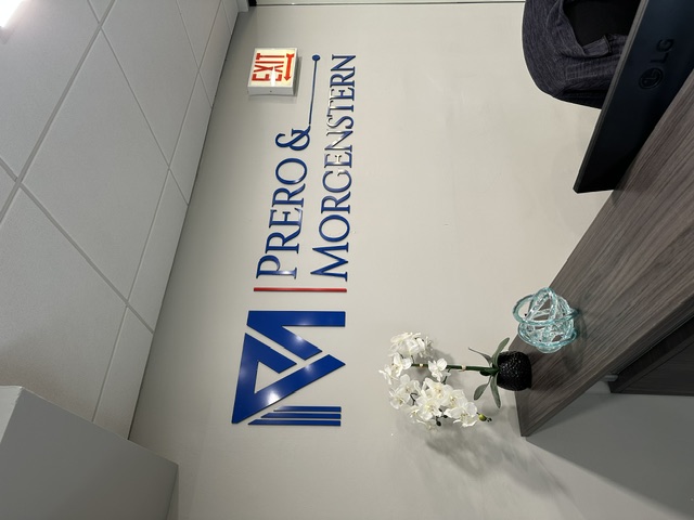 Prero & Morgenstern — Lobby Sign
