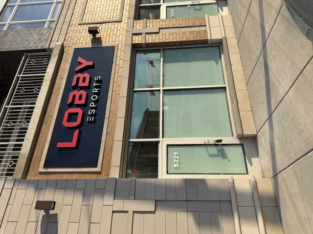 Lobby Esports — Storefront Sign