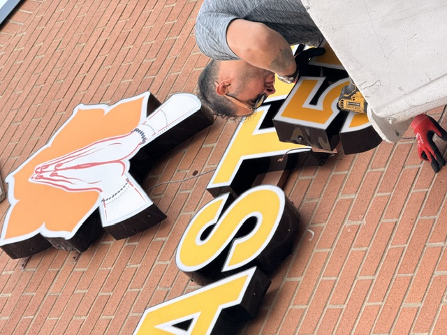 Channel Letter Install — On-Site