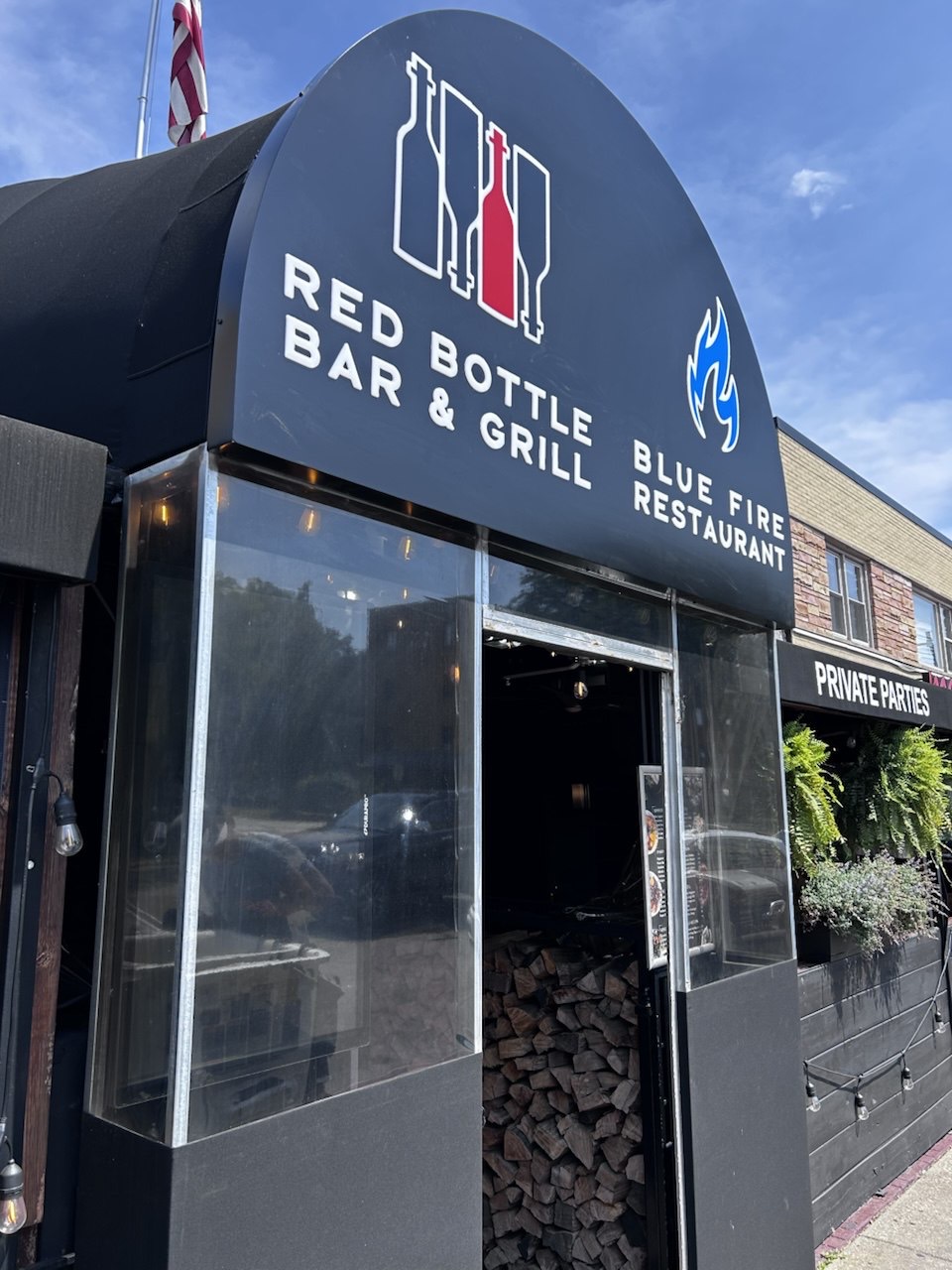 Red Bottle Bar & Grill — Awning Sign