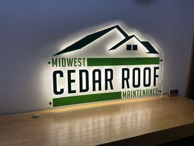 Midwest Cedar Roof — Yard Sign